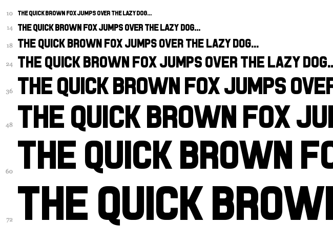 Piston Pressure font waterfall